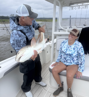 Light tackle mastery on a storm-threatened day!