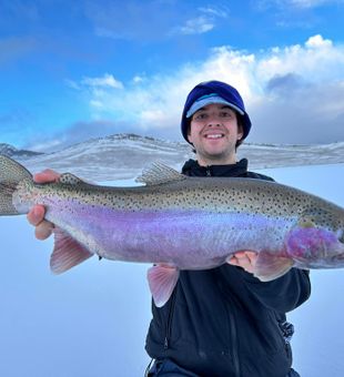 Ice out? Not yet — still fishing.