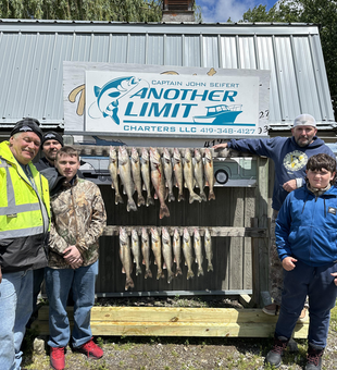 Landed a great catch with the crew on a beautiful Ohio lakeside day!