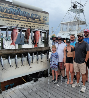 Anglers blasted the waters of Destin, FL, reeling in a huge haul of red snapper and spanish mackerel using a variety of fishing techniques.