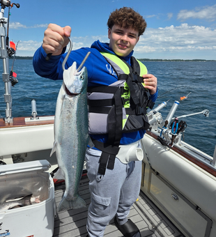 Trophy Coho Salmon from Lake Michigan waters!