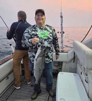 Beautiful Chinook salmon from Port Washington waters!