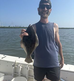 Quality flounder catch on an inshore fishing trip