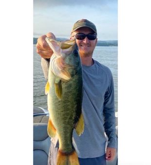 Bass trophy in in Lake Guntersville  fishing