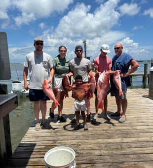 Hooked a beauty! Red Snapper success 