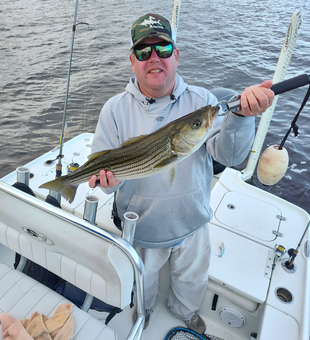 Impressive striped bass catch!