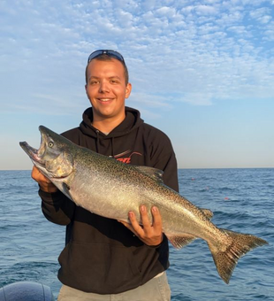 Chasing salmon on Southern Lake Michigan! 