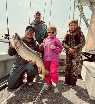 Kids choice of charter on Lake Michigan