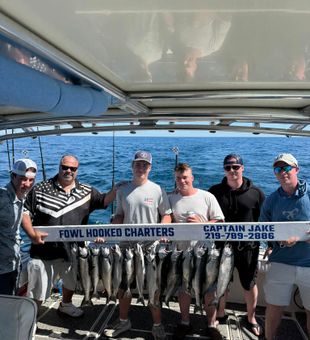 East Chicago coho salmon charter delivers outstanding results!