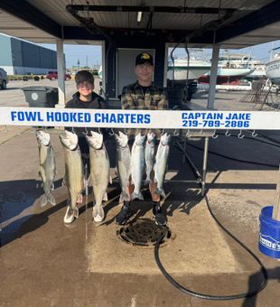 Reeling in Lake Trout East Chicago