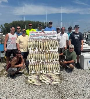 Catching walleye in Marblehead waters