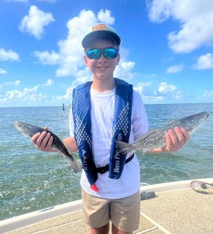 Proud catch of Speckled Trout on the bay!