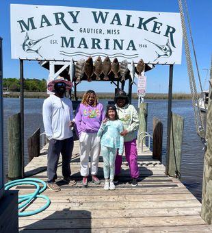 Catches of the day in Ocean Springs.
