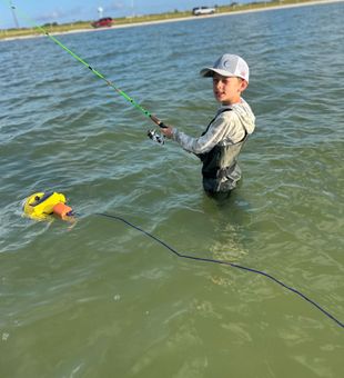 Wade fishing the shallows in Rockport Texas!