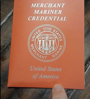 U.S. Merchant Mariner Credential!