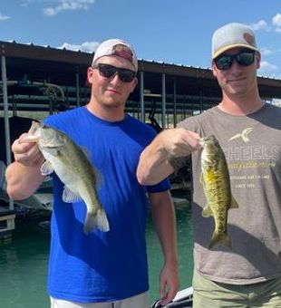 Lake Austin's abundant bass fishing.