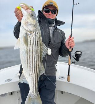 Nice striped bass from Barnegat Light waters!
