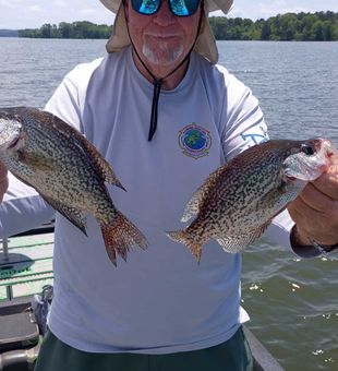 Double crappie catch in Eufaula Alabama!