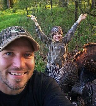 Joyful first Wild Turkey moment!