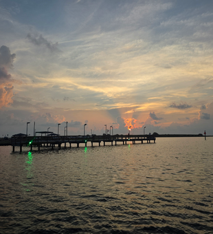 Perfect evening setup for light tackle drift fishing at the harbor. Great conditions ahead!