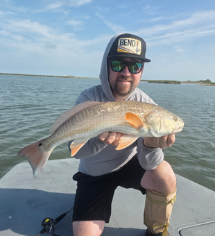 Nice redfish on light tackle today at Conn Brown Harbor!