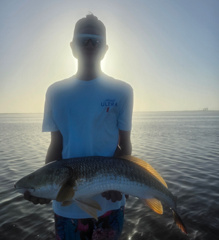 Drifting into success with this gorgeous redfish catch!