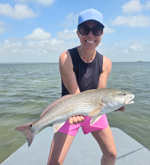 Landed a big redfish with a variety of fishing techniques at Conn Brown Harbor!