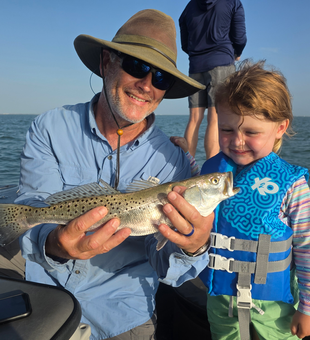 Snagged a trophy Spotted Weakfish at Conn Brown Harbor with my Light Tackle setup!