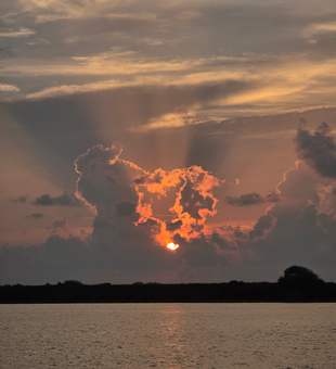 Great evening for light tackle drift fishing as the weather clears up.