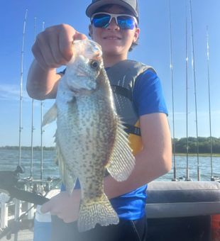 Crappie schools at Lake Lavon TX