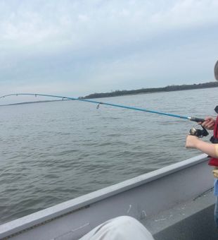 Focused Youth Fishing Action