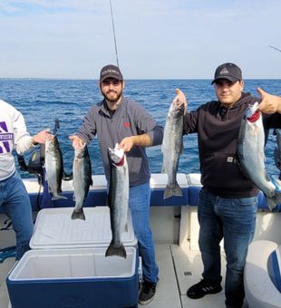 Trout haul - Lake Michigan, WI.