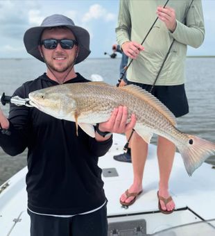 Redfish catch in Galveston waters