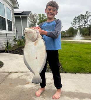 That's a trophy flatfish right there in Jacksonville!
