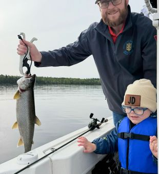 Lake trout success in Cumberland Head NY!