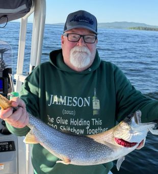 Beautiful lake trout from Cumberland Head NY waters!