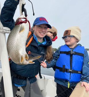 Nice lake trout from Cumberland Head NY waters!