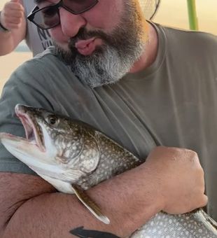Beautiful Peru NY lake trout ready for the cooler!