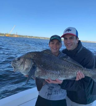 Monster black drum kind of morning!