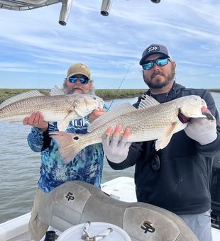 Riding the waves for redfish!