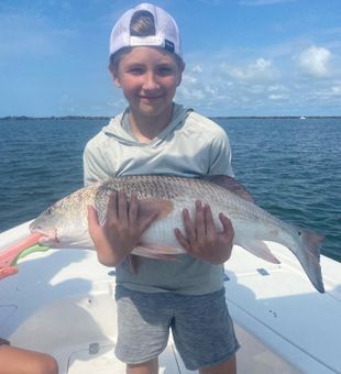 Savoring the redfish chase! 