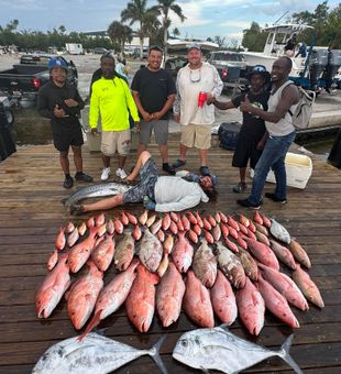 Average sized man for measuring catches.