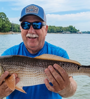 Beautiful Niceville redfish showing off those golden fins!