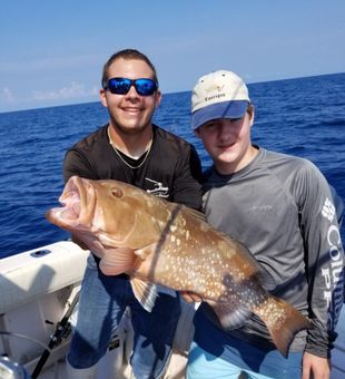 Sunrise runs and bent rods on a professional Clearwater deep sea fishing trip.