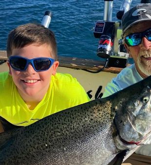 Salmon in West Grand Traverse Bay