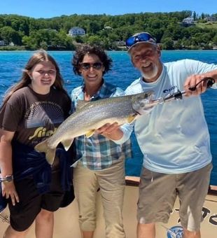 Big trout at Grand Traverse Bay