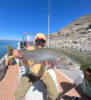 Casting lines on Pyramid Lake