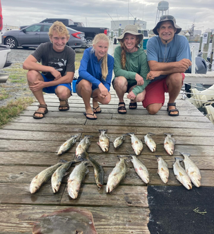 Chasing fish on Outer Banks inshore trips!