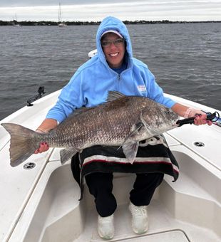 Nice black drum from Port Canaveral waters!