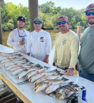 Redfish action in New Orleans